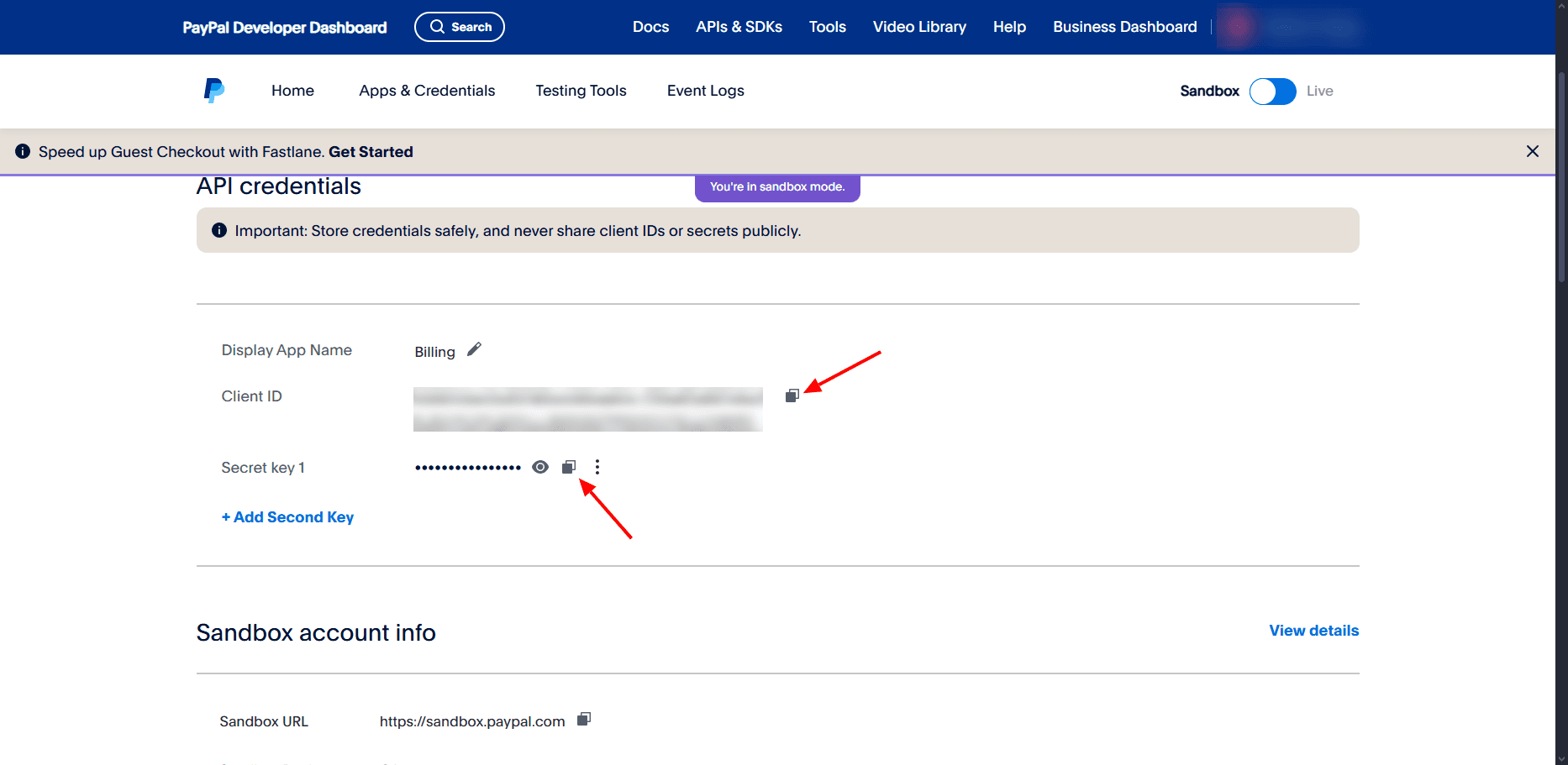 Get Client Credentials