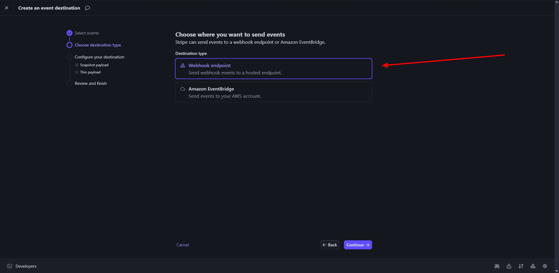 Webhook Endpoint Configuration